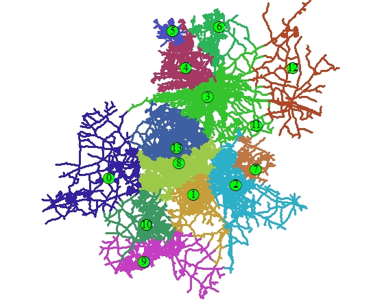 Network created with Cost = 